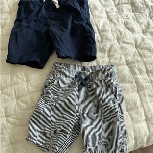 H&M Navy and White Striped Boys' Shorts Set